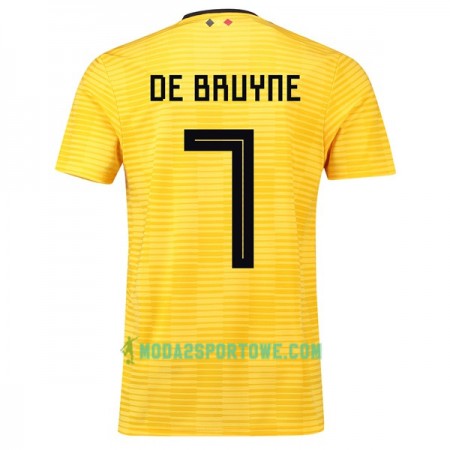 Koszulka Belgia De Bruyne 7 Mistrzostwa Świata 2018 Wyjazdowe Stroje Piłkarskie